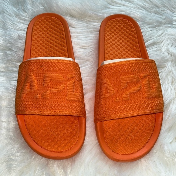 🆕 APL Men’s Big Logo Techloom Slide in Orange Size 11 UNISEX - Picture 3 of 10